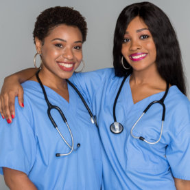 two happy nurses